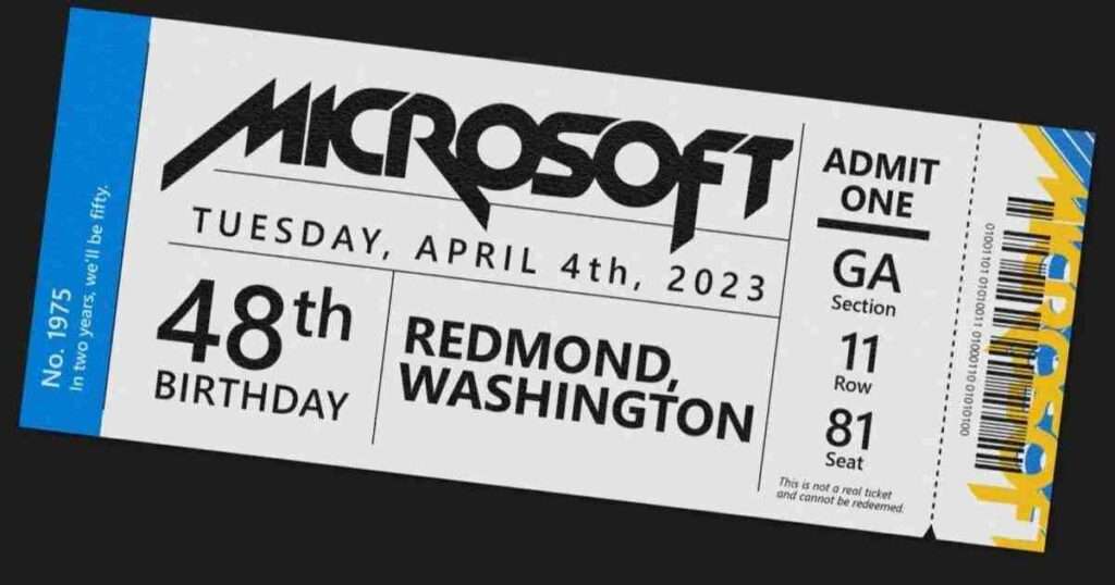 Microsoft 48 Years of Journey3