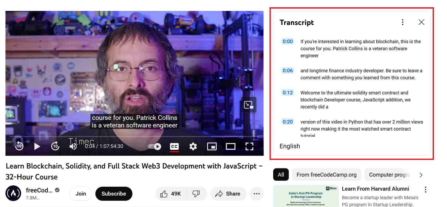 How to Get a Transcript of a YouTube Video Content - MambaPost