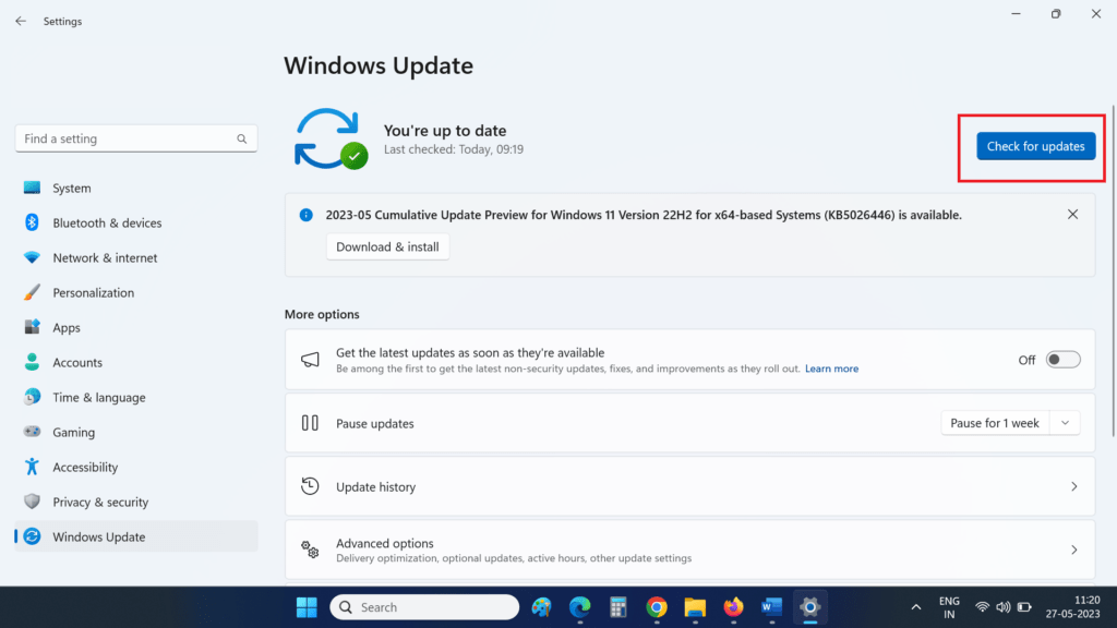 Update Windows4