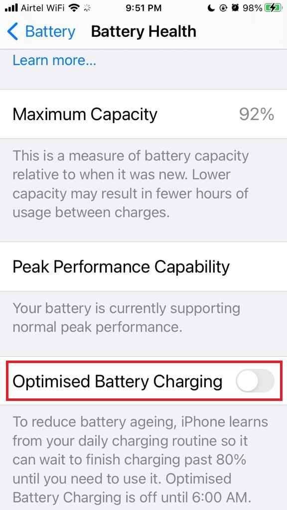 Optimized Battery Charging 4