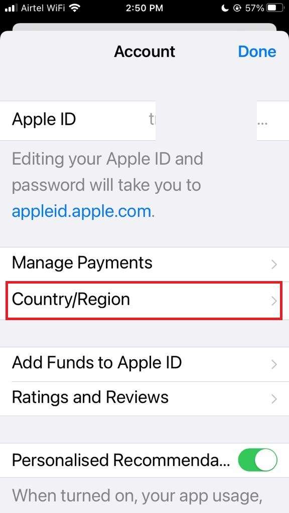 How to Change Country or Region on iPhone5