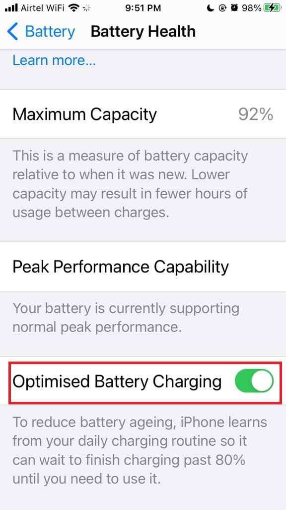 Optimized Battery Charging 5