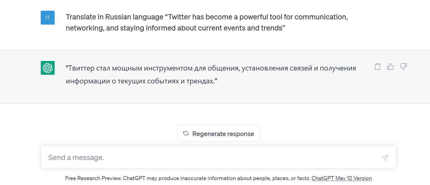 ChatGPT as Language Translation Tool - MambaPost