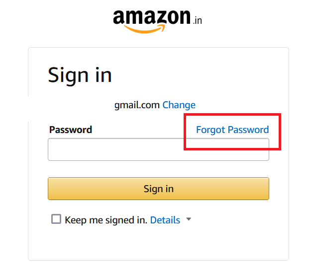 Reset Your Amazon Account Password10