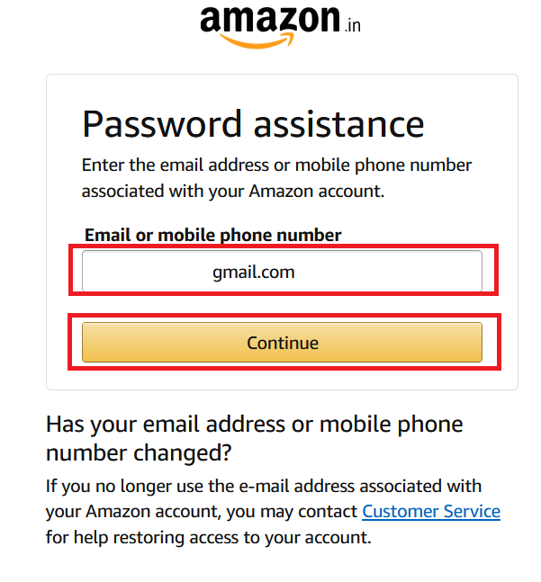 Reset Your Amazon Account Password11