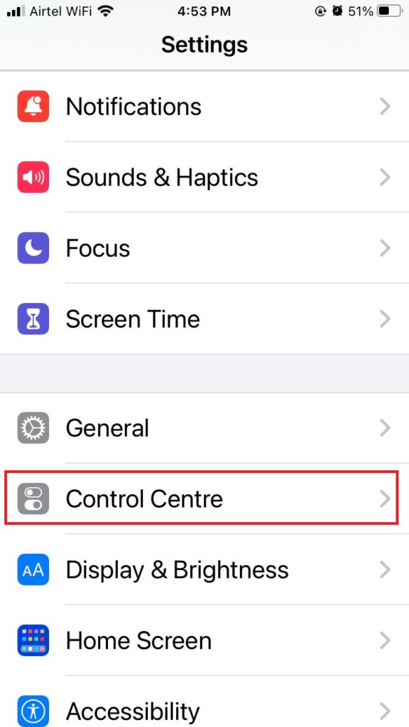 Remove the Flashlight from Control Center2