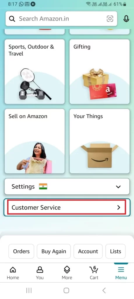 Contact Amazon Customer Care10