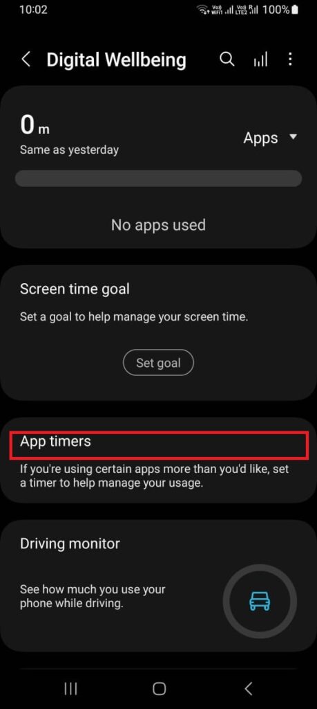 Digital Wellbeing method to set app time limits3
