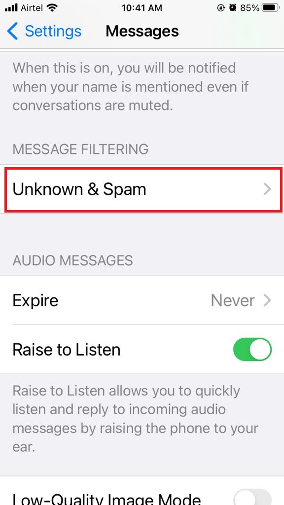 Hide Alerts in the Messages App13