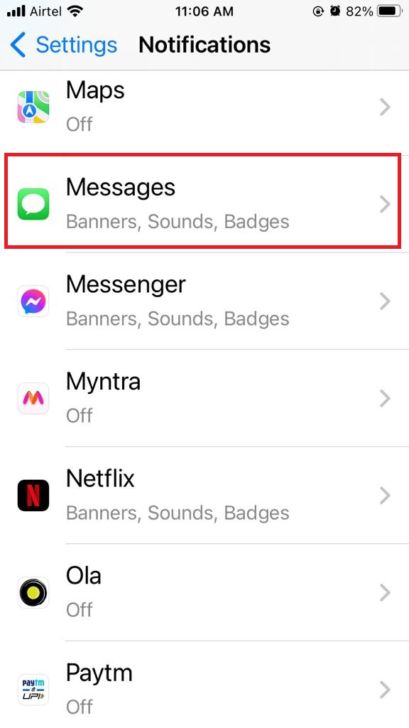 Hide Alerts in the Messages App18