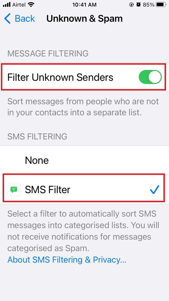 Hide Alerts in the Messages App14