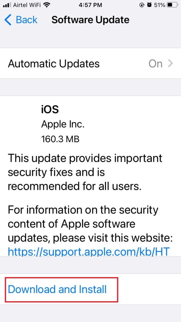  Update iOS to the latest version4