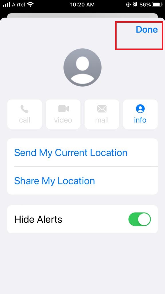 Hide Alerts in the Messages App5