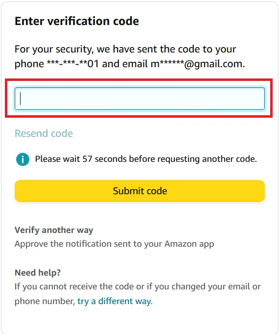 Reset Your Amazon Account Password5