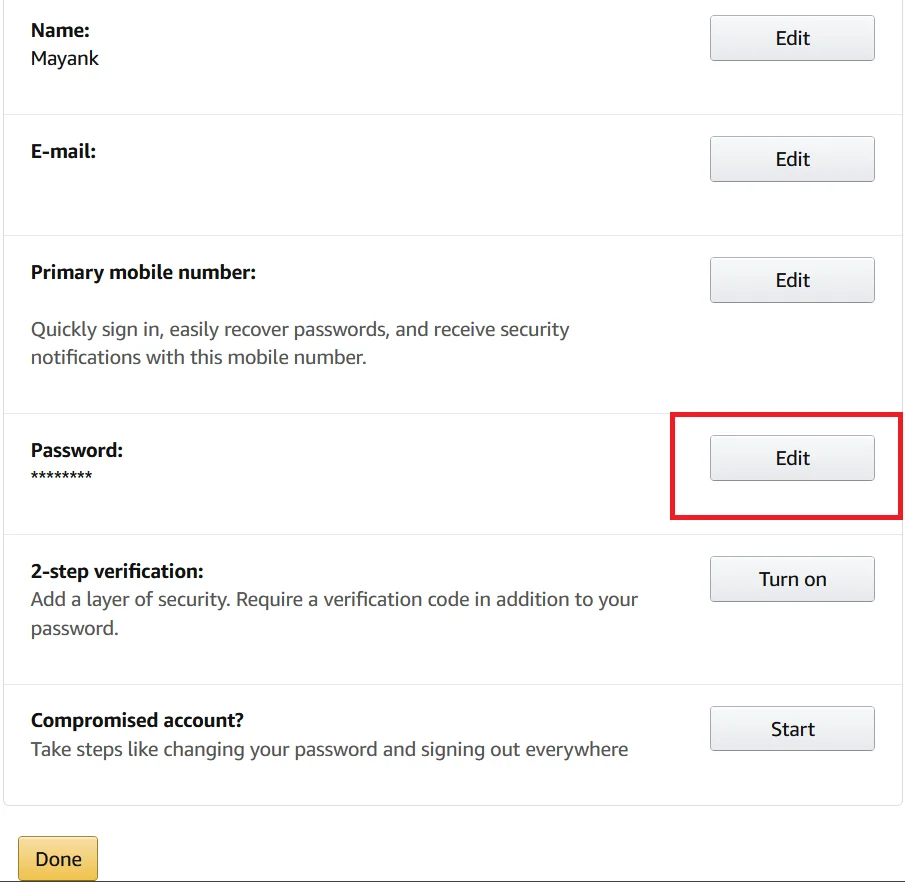 Reset Your Amazon Account Password6