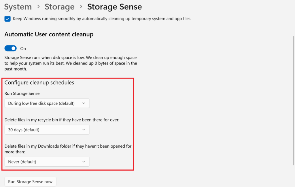 Storage Sense4