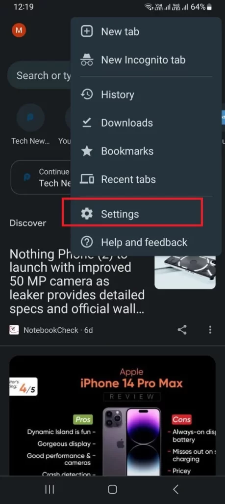 DISABLE CAMERA FOR CHROME BROWSER on Android3