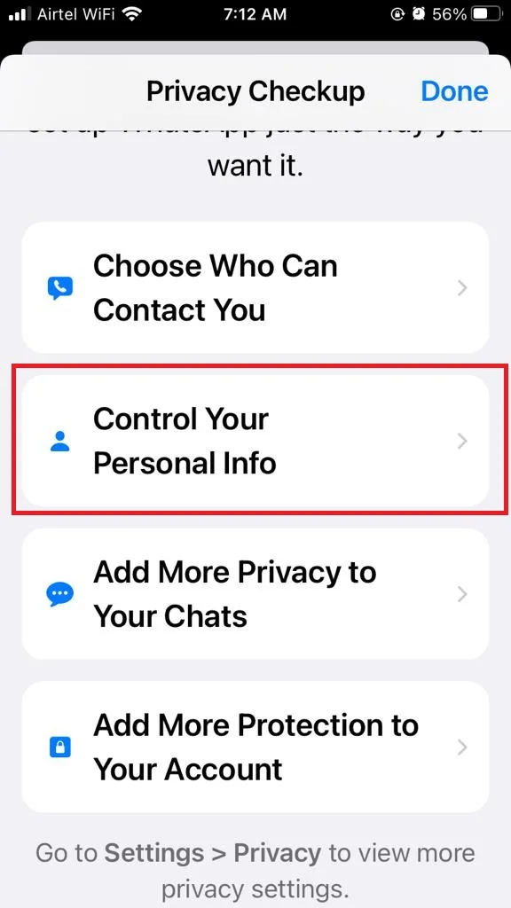 Control Your Personal Info0