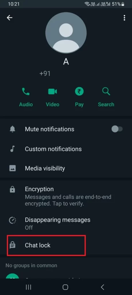 Lock WhatsApp Chat on Android4