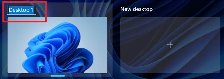 Rename Desktop 2