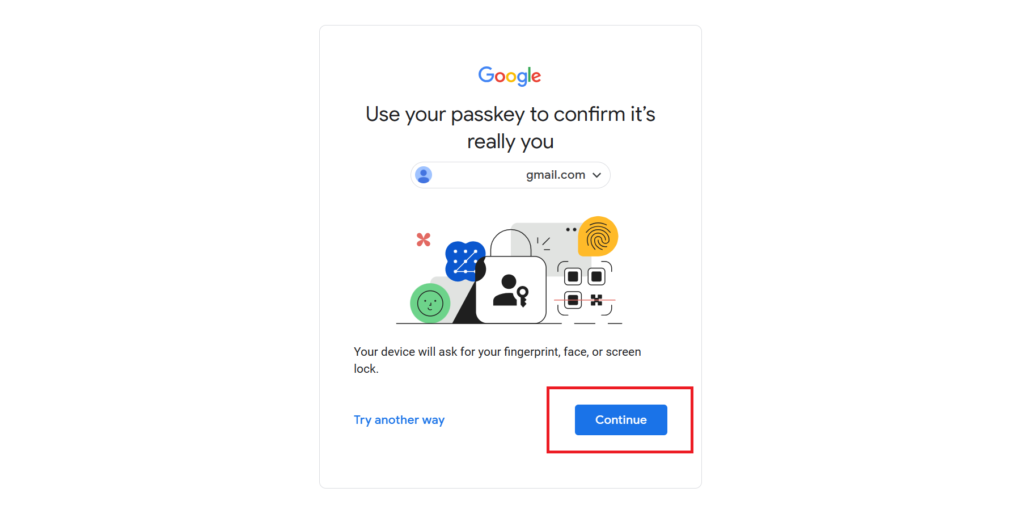 Use Google Passkey2