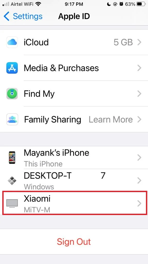 See Which Devices Using Your Apple ID3