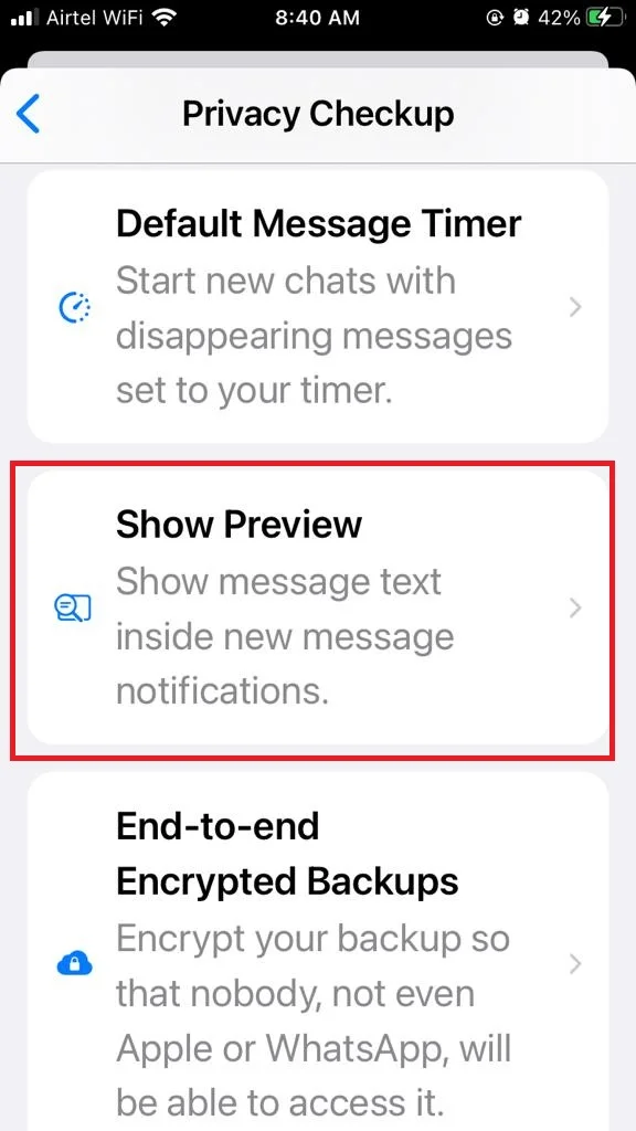 WhatsApp Privacy Checkup Add More Privacy to Your Chats3