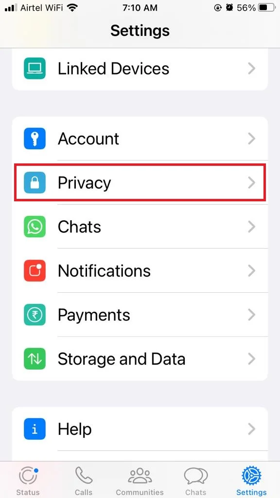 use WhatsApp Privacy Checkup3