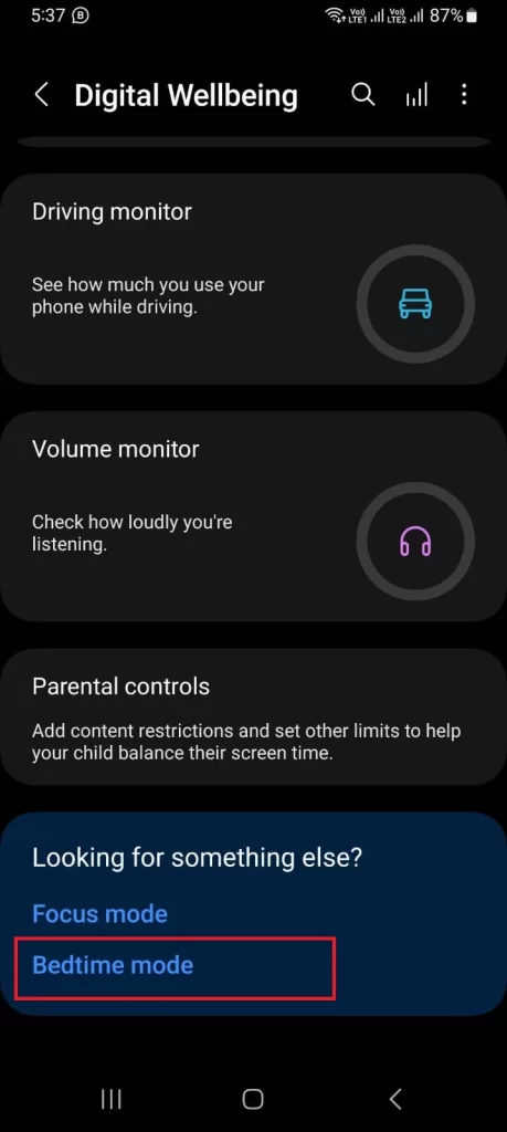 Activate Bedtime Mode on Android Phone3