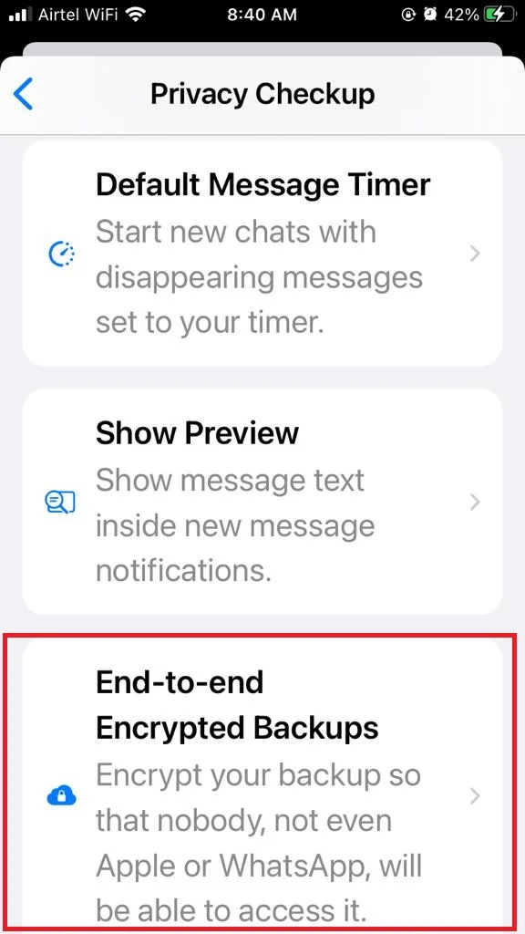 WhatsApp Privacy Checkup Add More Privacy to Your Chats5