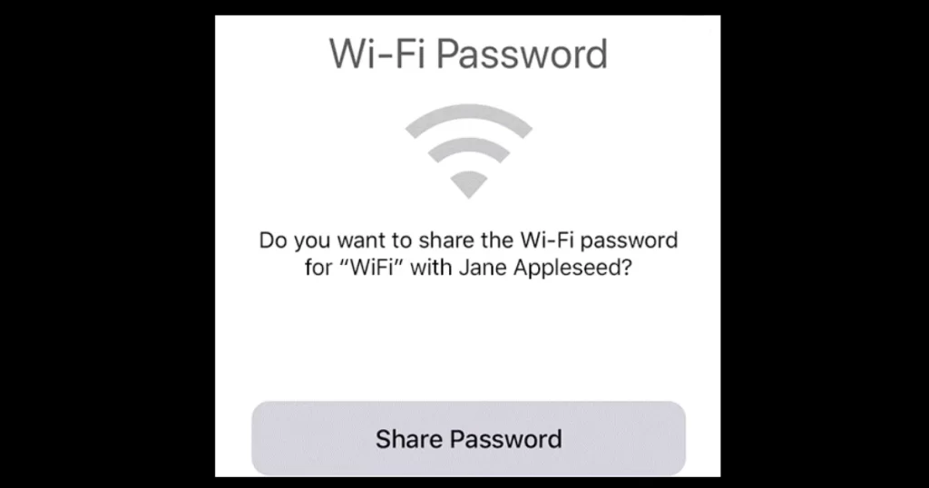 Share Wi-Fi Passwords1