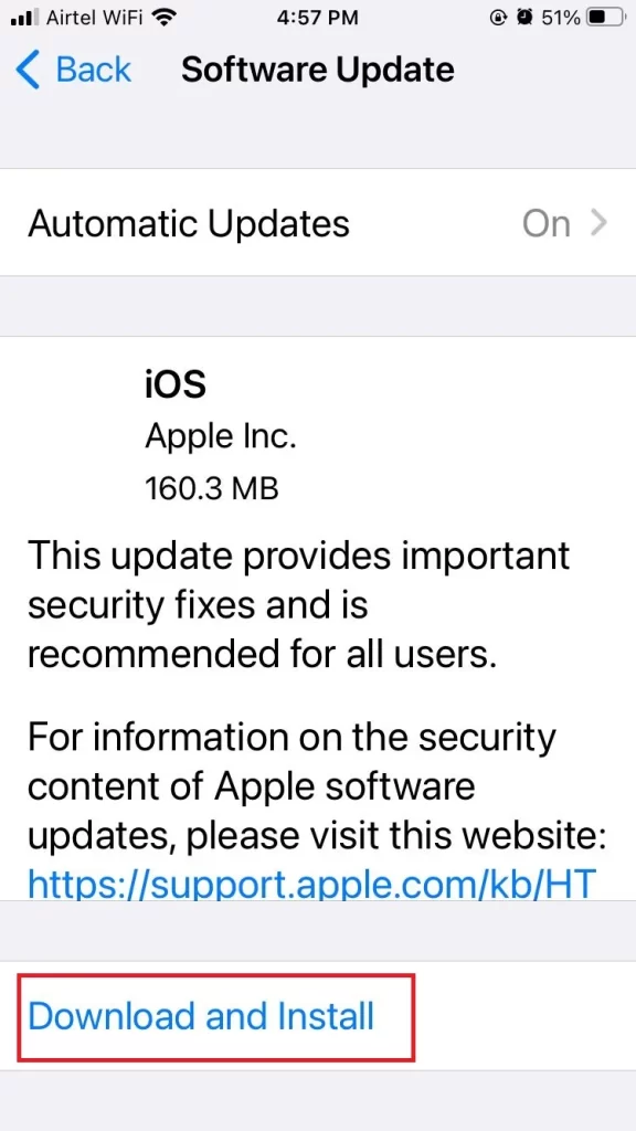 Software Update iOS to Latest Version4