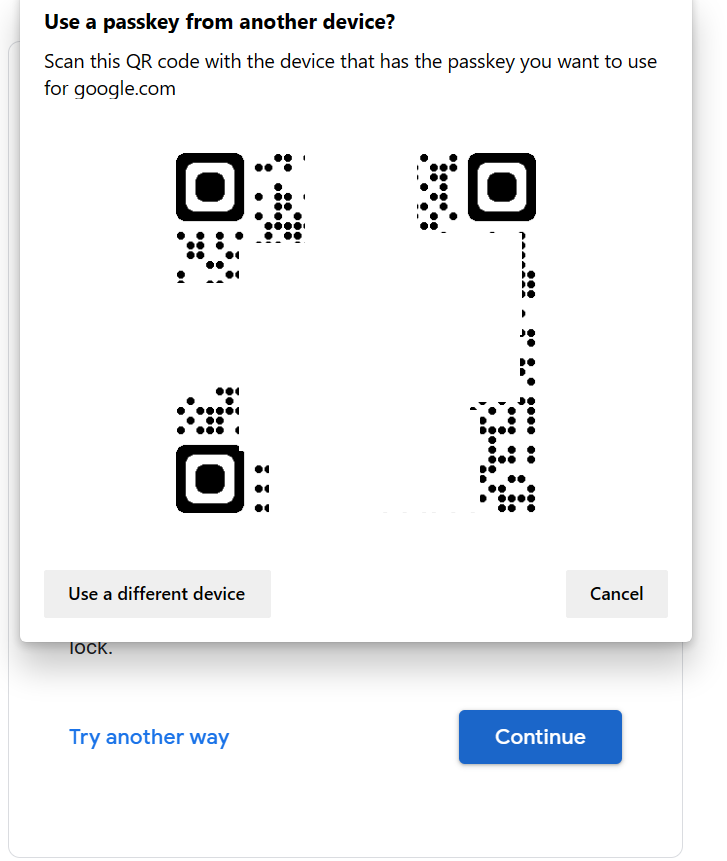 Use Google Passkey4