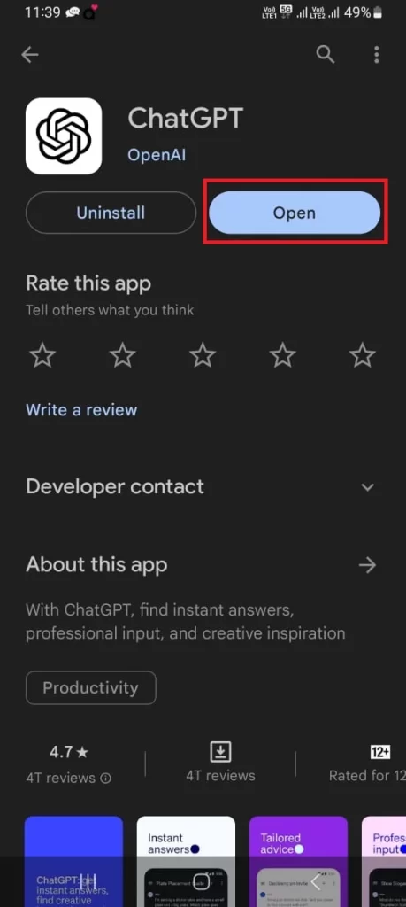 Use ChatGPT App on Android5