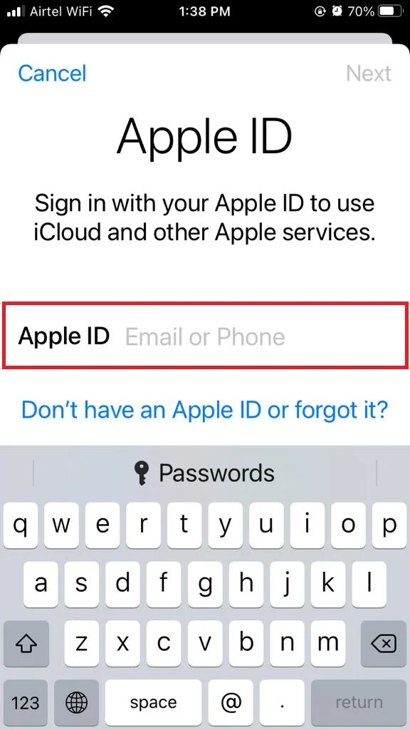 Update Apple ID Settings10