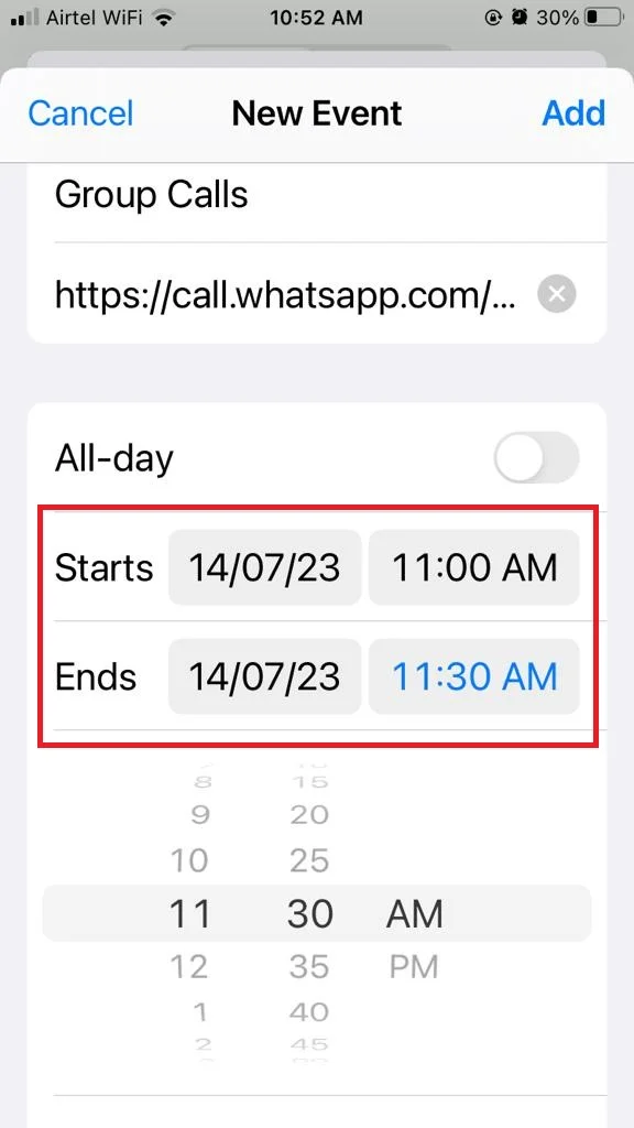 Schedule WhatsApp Calls6