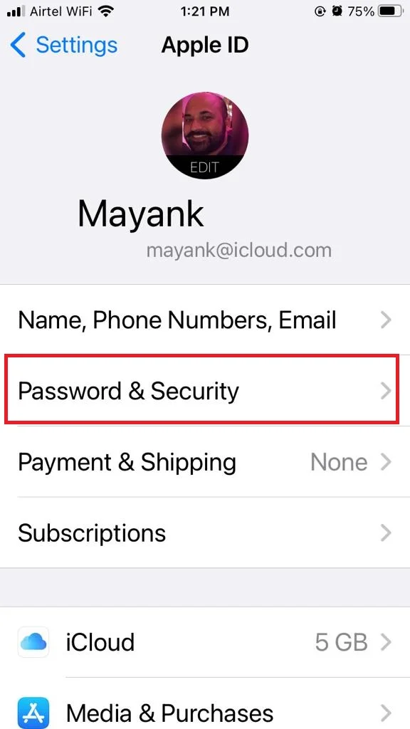 Reset your Apple ID password3