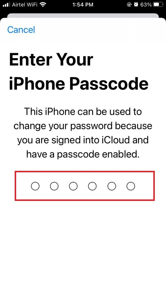 Reset your Apple ID password5