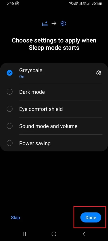 Activate Bedtime Mode on Android Phone9