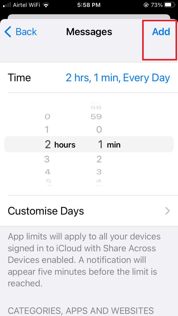 Lock Message App on iPhone9