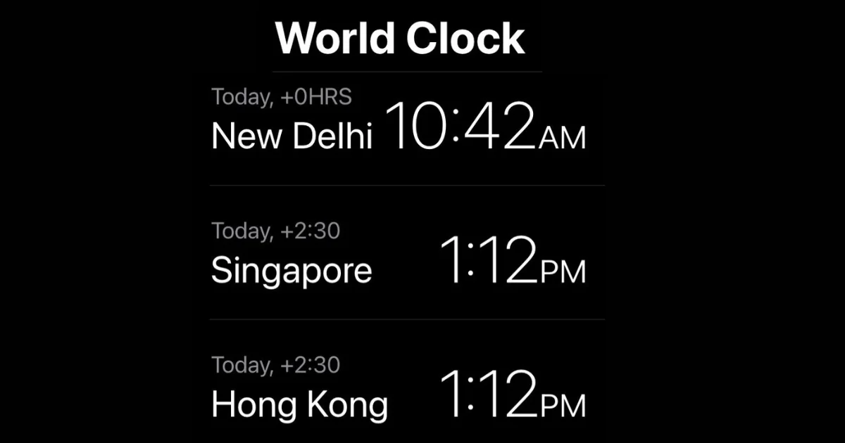 Set World Clocks on Your iPhone