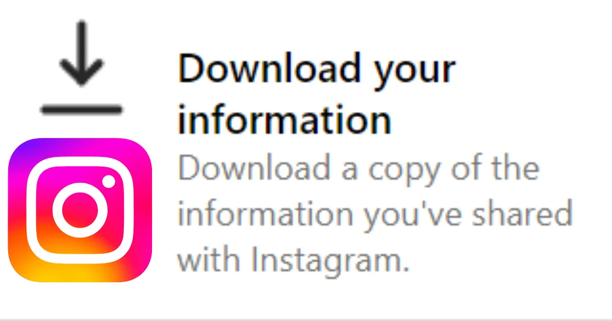 download your Instagram data