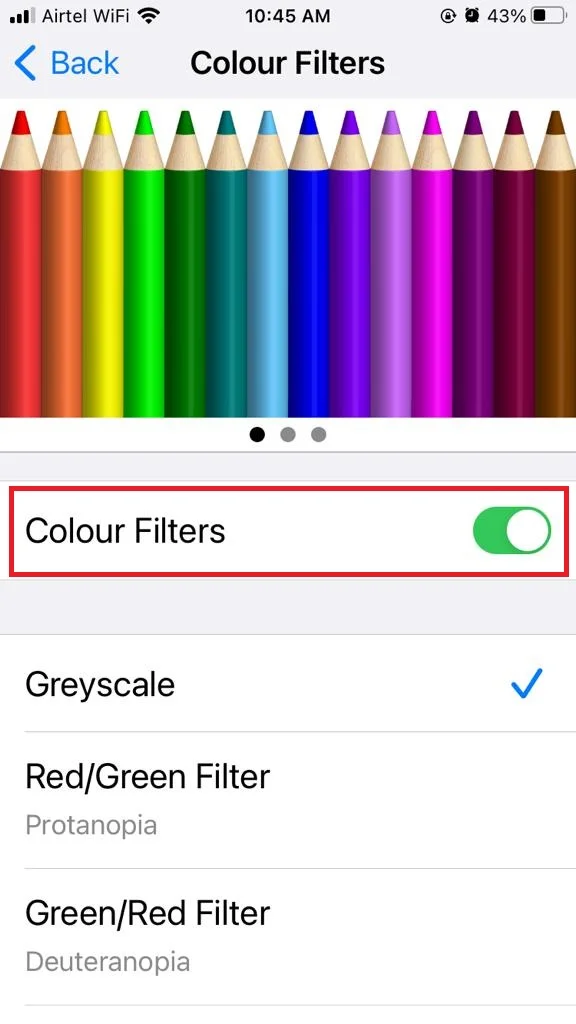 Fix iPhone Black-and-White Screen5