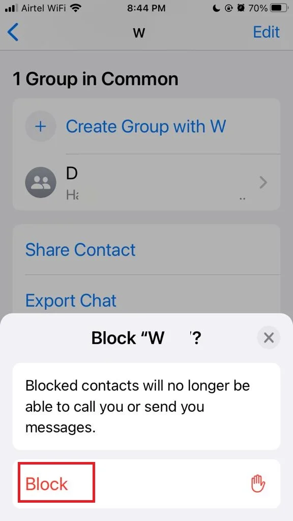 Block and Unblock Anyone5