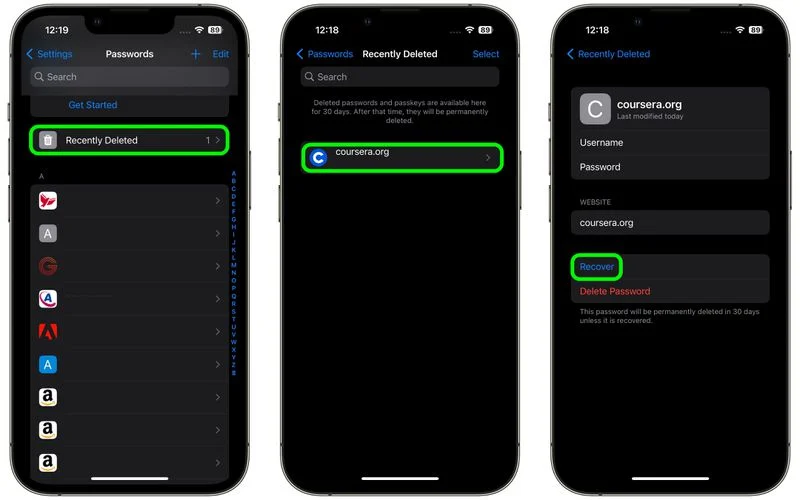Recover Deleted Passwords From Your iPhone1