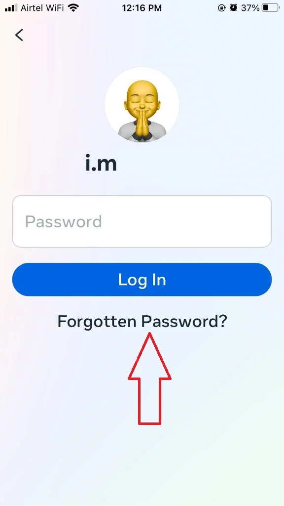 Reset or Change Instagram Password on iPhone9