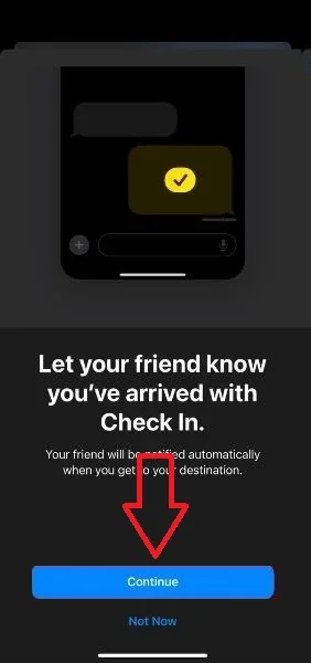 Use the Apple Check In Feature5