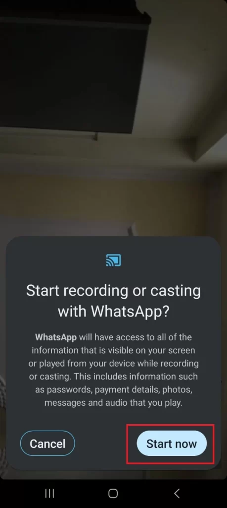 Share While Video Calling on Android5