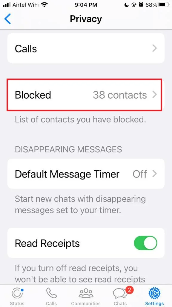 Block and Unblock Anyone13