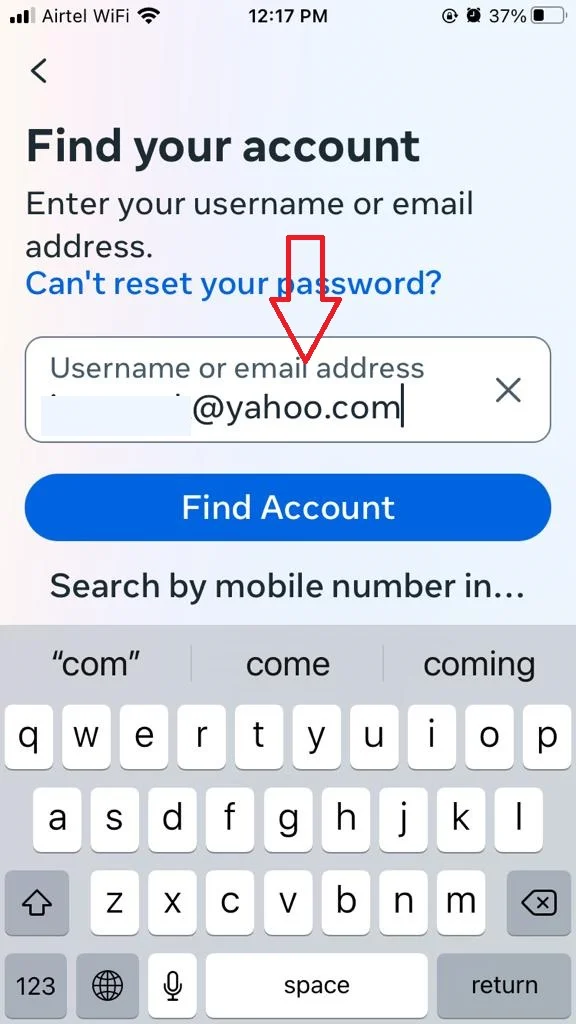 Reset or Change Instagram Password on iPhone10